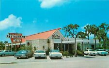 Automobiles Mel-O-Dee Restaurant Postcard Sarasota Florida roadside 20-5090 picture