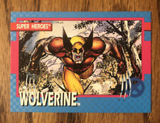 WOLVERINE 1992 Marvel Skybox Impel X-Men Super Heroes Card #2 Very Good picture