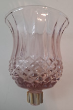 Diamond Cut Votive Cup Pink, Cranberry Candle Holder, Sconce Home Interior 3.5