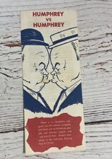 1968 Political Pamphlet Humphrey Vs Humphrey Nixon Agnew Presidential Campaign picture
