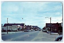 1950 Ludington Street Looking East Retail Stores Escanaba Michigan MI Postcard picture