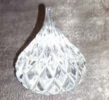 Leaded Shannon Crystal Glass Hershey's Kiss Shape Paperweight picture