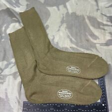 Original British Army WW2 New Old Stock Officers Wool Khaki Socks - Varied Sizes picture