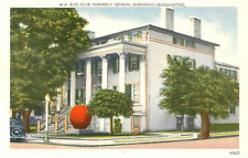 Elks Club Formerly Gen. Sheridans Headquarters Vintage Linen Postcard picture