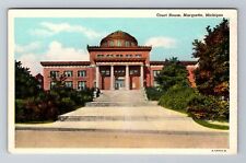 Marquette MI-Michigan, Court House, Antique, Vintage Souvenir Postcard picture