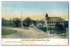 1909 Town Hall and Common Chelmsford Center, Massachusetts MA Antique Postcard picture
