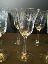 7-Vintage Lenox cystal wine glasses 
