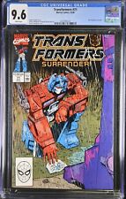 Transformers #71 CGC 9.6 White Pages Low Print Scarce Issue  Marvel 1990 picture