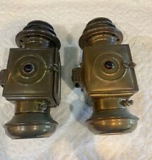 Antique Set Of Two Carriage Lamp Lanterns picture