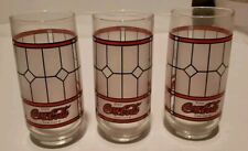 Coca Cola Glass Libbey Frosted Glasses Coke Classic Vintage Tiffany  picture
