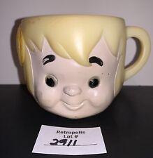 1972 Vintage Hannah Barbara Flintstones Mugs Cups Pebbles Bam Bam Promo picture