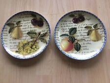 Baum Bros Eden Collection Formalities Set of 2 Collectors Plates Adan And Seth picture