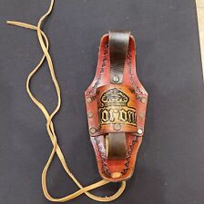 Corona Beer Bottle / Can Belt Holster Brown Tooled Leather Brand New Never Used picture