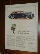 Magazine Ad* - 1938 - Packard 12 Touring Cabriolet - blue picture