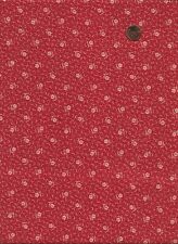Antique 1870 Red and White Floral Fabric picture