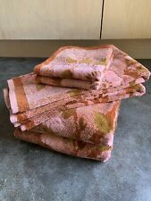 Utica Fine Arts JP Stevens Vintage Towel Set Cherry Blossom Pink Rust Gold 6pcs picture