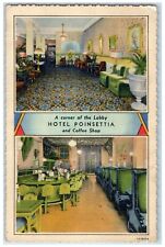 1936 Hotel Poinsettia Heart City European Plan St. Petersburg Florida Postcard picture