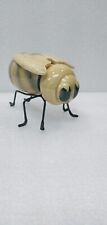 Vintage Super Cute Ceramic Bumble Bee Honey Pot with Lid and Metal Legs Stand picture