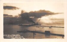 J36/ Ship RPPC Postcard c1910 U.S.S. South Dakota Battleship San Diego 206 picture