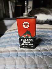 Vintage 4 Oz. Lead-Top Texaco Home Lubricant Oil Can See Pics picture