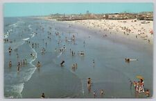 Aerial South From Hunts Pier Wildwood By The Sea New Jersey Chrome Postcard picture