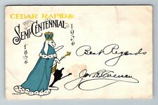 Cedar Rapids IA-Iowa, Semi-Centennial, Rabbit Dressed As King, Vintage Postcard picture