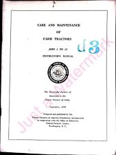 Vintage Future Farmers of America Care and Maint of Farm Tractors Instructor Man picture