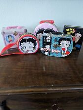 Betty Boop Tins/Pails  Collection, Lot Of 5 picture