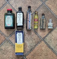 Selection of 6 Vintage Houshold Bottles Airwick Walfox Osmond Carters CoOp Kemps picture