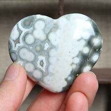 A9743-63g Natural Colorful RARE Polished Ocean Jasper Crystal heart  picture