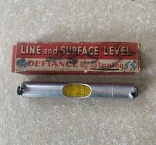 Vintage DEFIANCE LEVEL STANLEY NO. 1287 SURFACE AND LINE LEVEL WITH BOX OLD picture