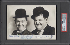 STAN LAUREL & OLIVER HARDY Signed (2) Autographed 5 x 7 Photo PSA - picture