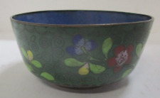 Vintage Chinese Enamel Cloisonne Floral Bowl picture