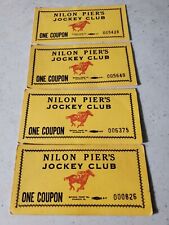 4 Lot Super Rare Vintage Nilon Piers Jockey Club Wildwood NJ Boardwalk Tickets picture