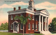 Postcard FL Tarpon Springs Florida City Hall 1959 Linen Vintage PC f6222 picture