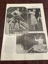 Josephine Baker Photos Boating Golfing Shooting The Tatler 1928 Yellow Edges picture