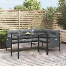Patio Dining Set 2 Piece Patio Furniture with Cushions Anthracite Steel vidaXL picture