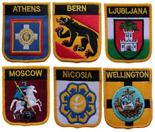 World Capital Cities Shield Embroidered Patches picture