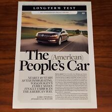 VOLKSWAGEN PASSAT TDI SEL MAGAZINE PRINT ARTICLE CAR AND DRIVER LONG TERM TEST picture