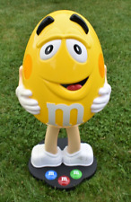 M&M's Yellow Candy Character 41’’ Life Size Store Display Wheels Mars Inc. Good picture