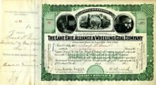 Lake Erie, Alliance and Wheeling Coal Co. signed by James R. Garfield and H.A. G picture