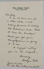 Early Rosalynn Carter Handwritten Signed Letter Great Content picture