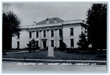 Thomson Georgia GA RPPC Photo Postcard Mc Duffie County Court House c1950's picture