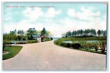 c1950's Chestnut Hill Reservoir Pond Brookline Massachusetts MA Posted Postcard picture