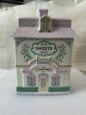 RARE LENOX 1992 THE VILLAGE  SWEETS CANDY SHOPPE LARGE CANISTER FINE PORCELAIN picture