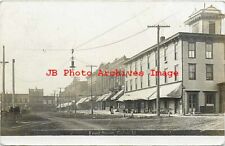 IL, Galva, Illinois, RPPC, Front Street, Business Section, 1908 PM, Photo picture