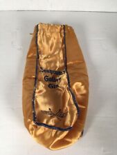 Vintage 1857 -  1957 Seagram's Golden Gin  Carry Drawstring Pouch Bag vintage  picture