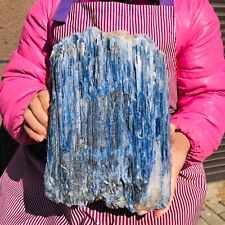 12.23LB  Natural Beautiful Blue KYANITE with Quartz Crystal Sample Rough Repair picture
