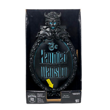 NIP Disney HAUNTED MANSION Musical Lighted Wall Plaque Replica Halloween Sign picture