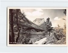 Postcard Picturesque St. Mary Lake Glacier National Park Montana USA picture